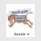 Sticker Kamala Harris Président 2024 Démocrate Donkey (Feuille)