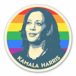 STICKER KAMALA HARRIS PRIDE BADGE