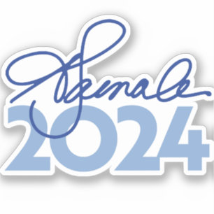 Sticker Kamala Harris Signature 2024