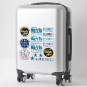 Sticker Kamala Harris Tim Walz Assortiment 16 Politique (Sur valise)