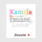 Sticker Kamala Si c'est trop difficile de faire des reproc (Feuille)