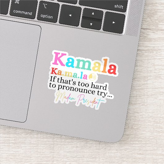 Sticker Kamala Si c'est trop difficile de faire des reproc (Détail)