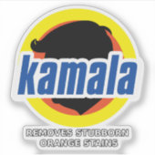 Sticker Kamala supprime les taches orange têtues (Devant)