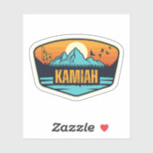 Sticker Kamiah, Idaho (Feuille)