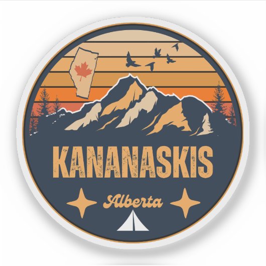 Sticker Kananaskis, Alberta (Devant)