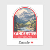 Sticker Kandersteg Suisse Travel Art Emblem (Feuille)