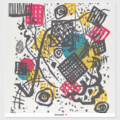 Sticker Kandinsky Small Worlds V Classic Abstrait (Feuille)