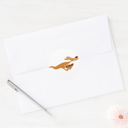 Sticker Kangaroo Carton Rapide (Enveloppe)