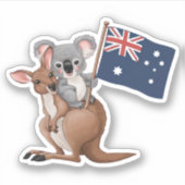 Sticker Kangaroo et Koala (Devant)