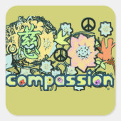 Sticker Kanji pour la compassion - (Devant)