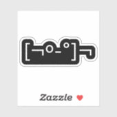 Sticker Kaomoji Zombie Emoticon japonais (Feuille)