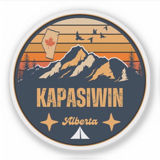 Sticker Kapasiwin (Alberta) (Devant)