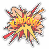 Sticker KAPOW Fun Retro Comique Livre Pop Art (Devant)