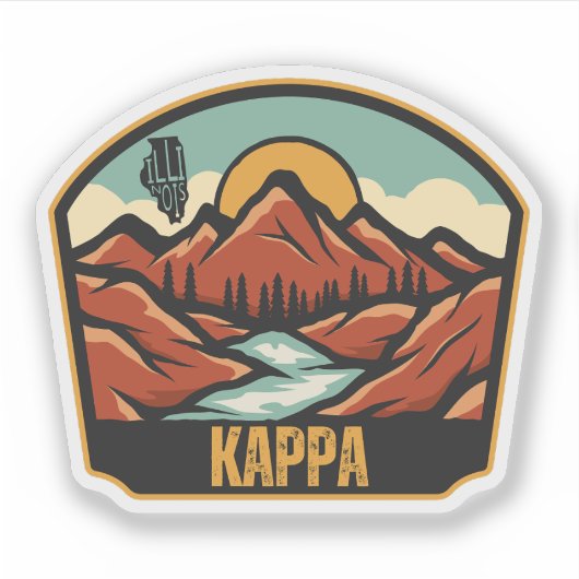 Sticker Kappa, Illinois (Devant)