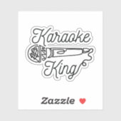 STICKER KARAOKE KING (Feuille)
