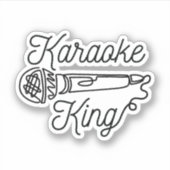 STICKER KARAOKE KING (Devant)