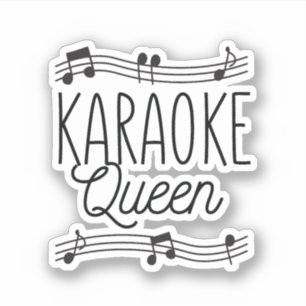 STICKER KARAOKE QUEEN