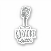 STICKER KARAOKE QUEEN (Devant)