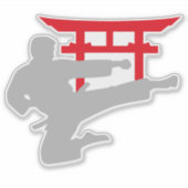 Sticker Karate Kick Torii Gate (Devant)