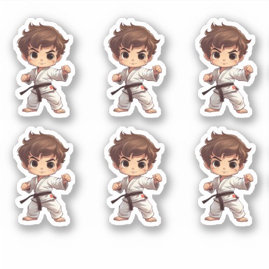 Sticker Karate Martial Arts (Devant)