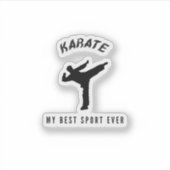 Sticker Karaté my best sport (Devant)