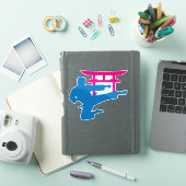 Sticker Karate Torii Neon Fighter (Couverture iPad)