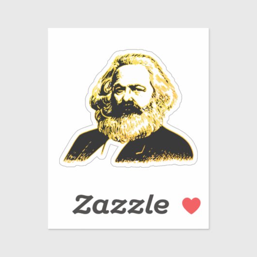 Sticker Karl Marx (Feuille)