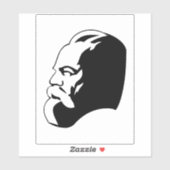 Sticker Karl Marx, Communism, Socialism, Soviet Union (Feuille)