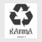 Sticker Karma Ce Qui Se Passe Arrive Autour (Feuille)
