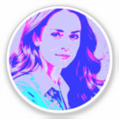 Sticker kate middleton créer votre propre photo (Recto)