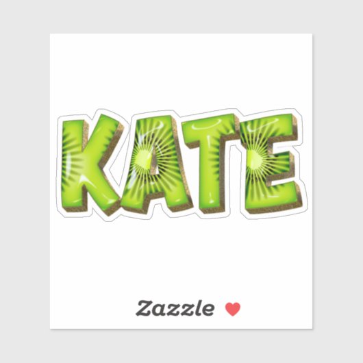 Sticker Kate Name Kiwi (Feuille)