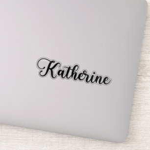 Sticker Katherine Name - Calligraphie manuscrite