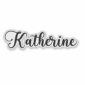 Sticker Katherine Name - Calligraphie manuscrite (Devant)