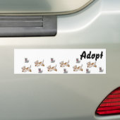 Sticker Katje Hond Adopteren (Op auto)