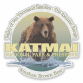Sticker Katmai NP (Ours Brown) WT (Devant)