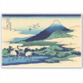 Sticker Katsushika Hokusai - Umegawa dans la province de S (Devant)