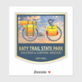 Sticker Katy Trail (vélo2)2 (Feuille)