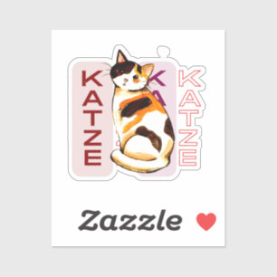 Sticker Katze, Simple Élégant Cute Cat Maman Cadeau