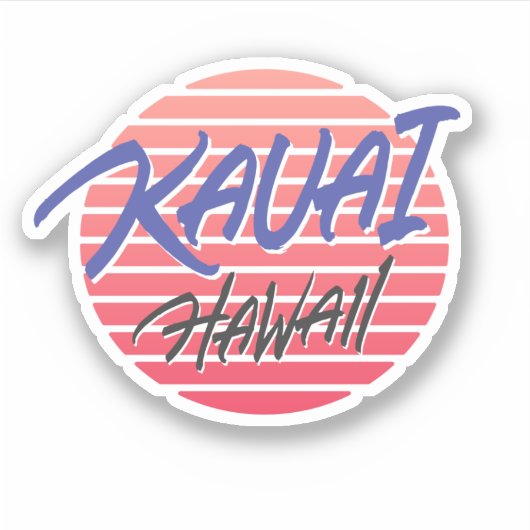 Sticker Kauai Hawaii (Devant)