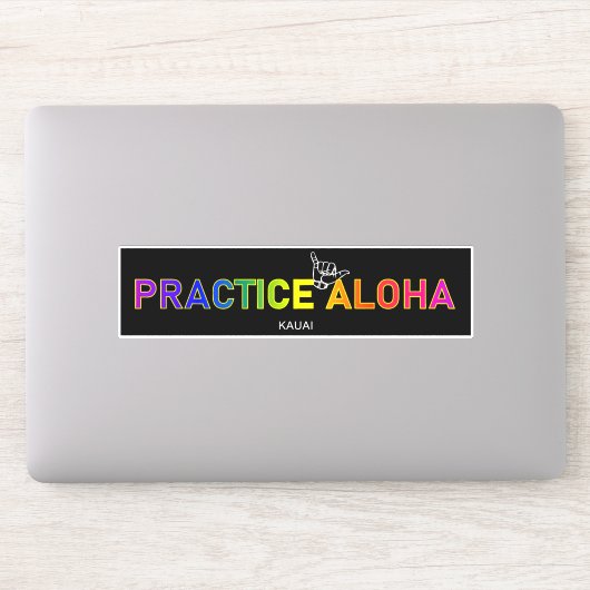 Sticker Kauai - Pratiquer Aloha Shaka (Hang Loin) (Ordinateur)