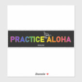 Sticker Kauai - Pratiquer Aloha Shaka (Hang Loin) (Feuille)