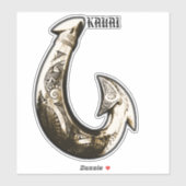 Sticker Kauai Tribal Hook (Feuille)