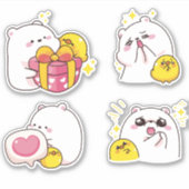 Sticker Kawaii Bears (Devant)