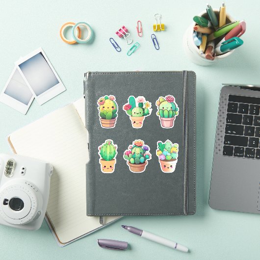 Sticker Kawaii Cactus (Couverture iPad)
