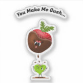 Sticker Kawaii Chocolat Couvert Fraise Et Bonbons (Devant)