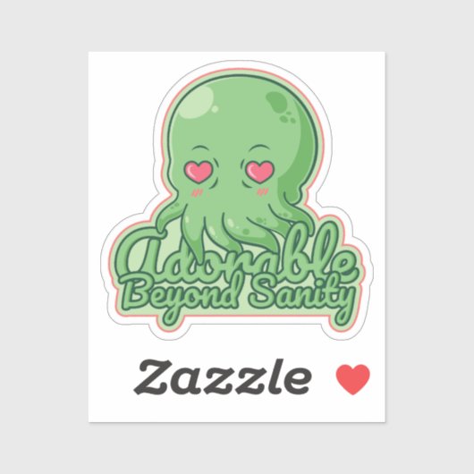Sticker Kawaii Cthulhu (Feuille)