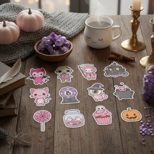 Sticker Kawaii Éffrayant Carriage Pack