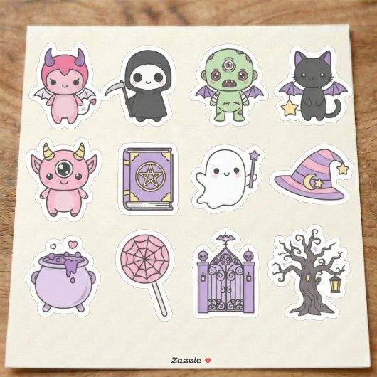 Sticker Kawaii Éffrayant & mignon Halloween Pack