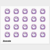 Sticker Kawaii Ghost Craft Pastel Halloween Cutie (Feuille)