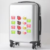 Sticker Kawaii Ladybug Butterfly Bumble Bee Insect (Sur valise)